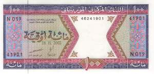 Mauretanien p4k 100 Ouguiya 2002